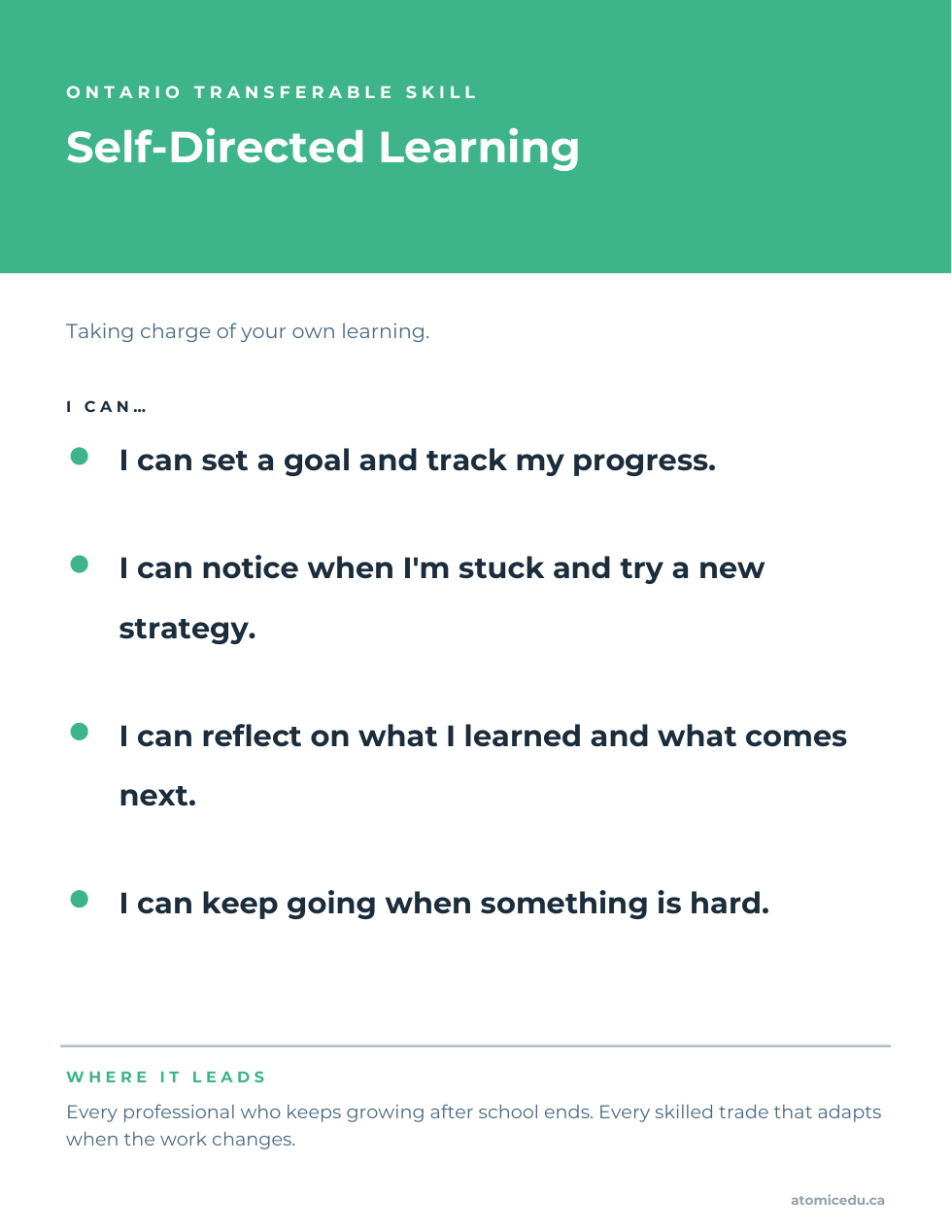 Preview of the Self-Directed Learning poster