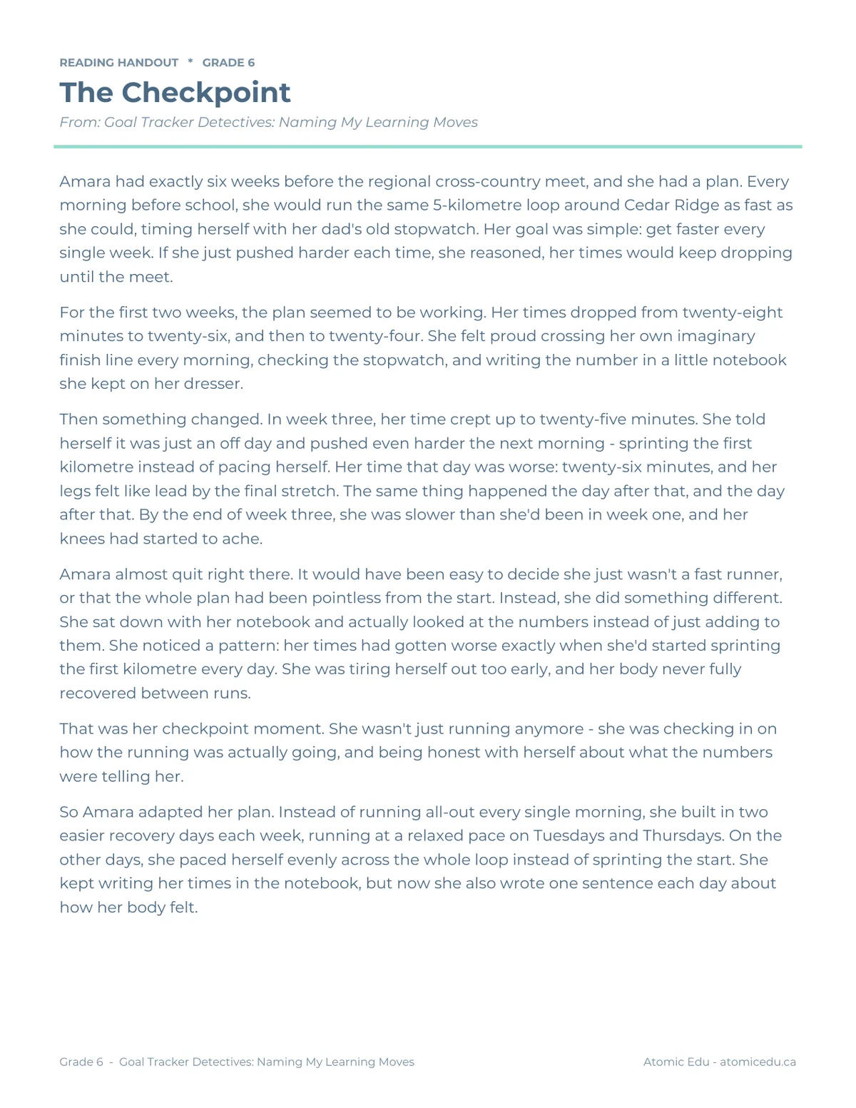 Student Sheets — page 1